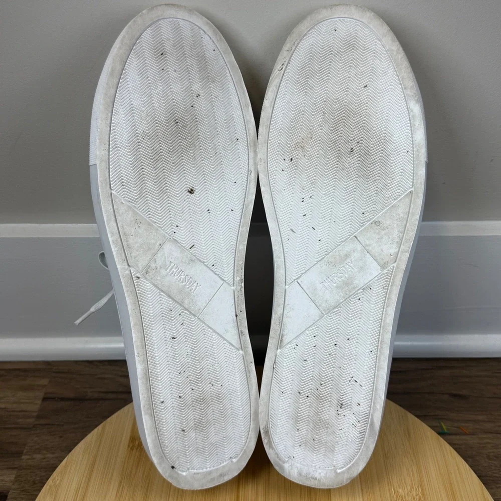 Thursday Boot Co Premier Low Top Sneakers Mens 14 White Leather Great Minimalist - Picture 7 of 9
